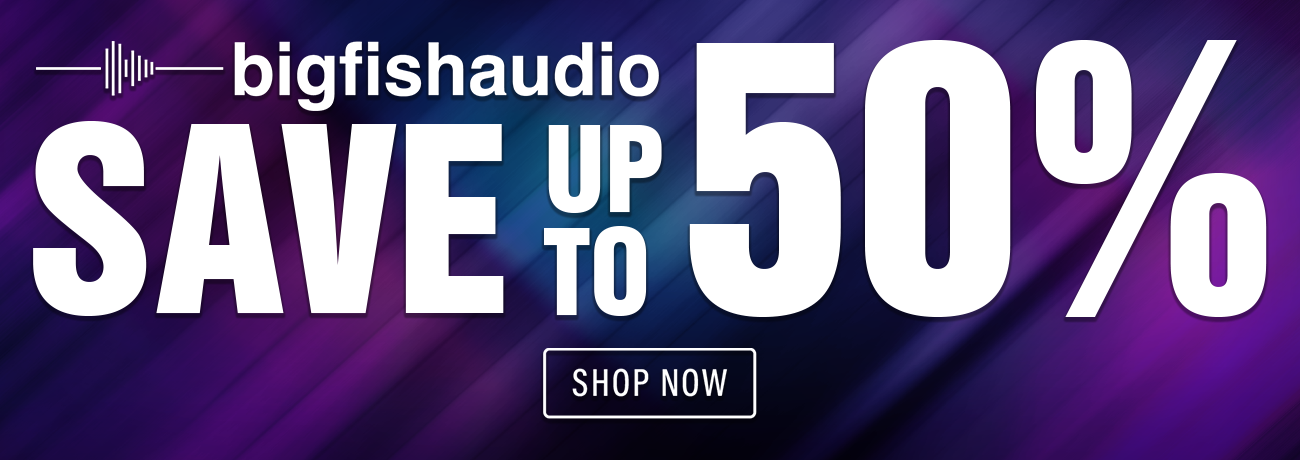 Big Fish Audio Shop Now Banner