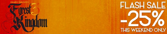 Banner Engine Audio Flash Sale: 25% Off Forest Kingdom 3