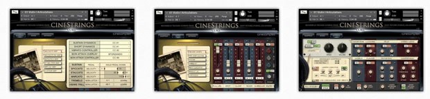 CineStrings Screens