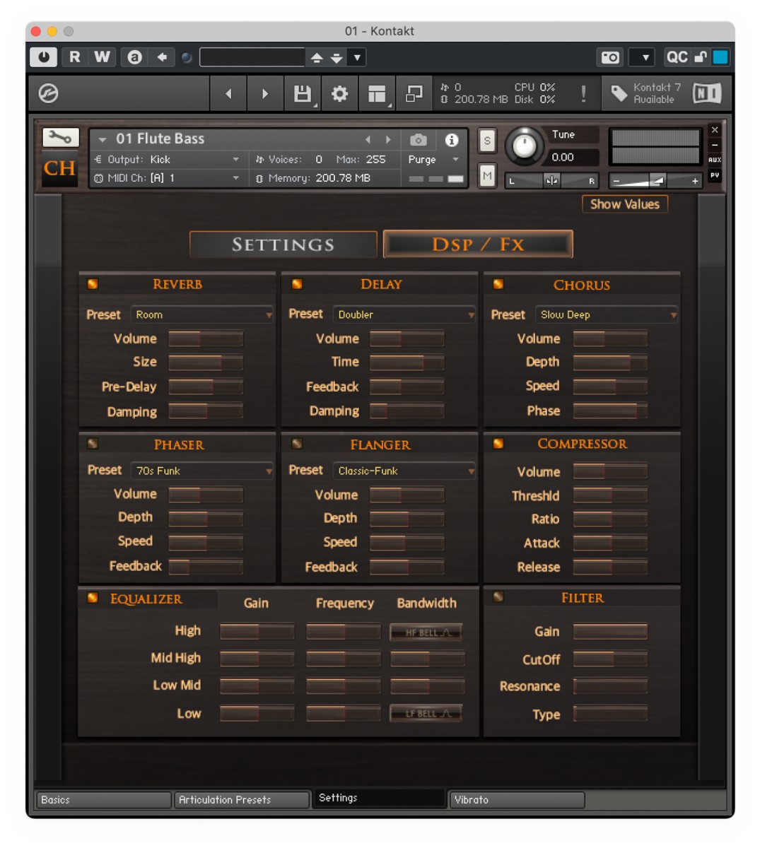 Deep Flutes DSP FX GUI