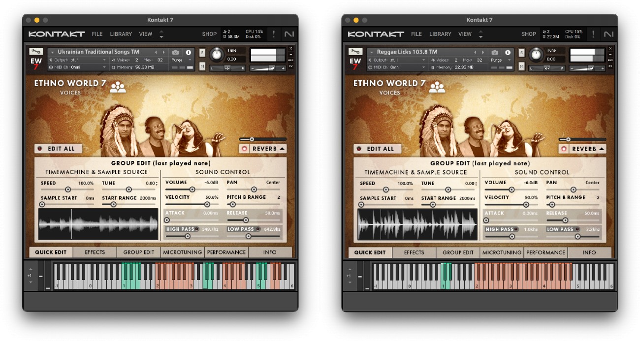 Ethno World 7 Complete Voices GUI