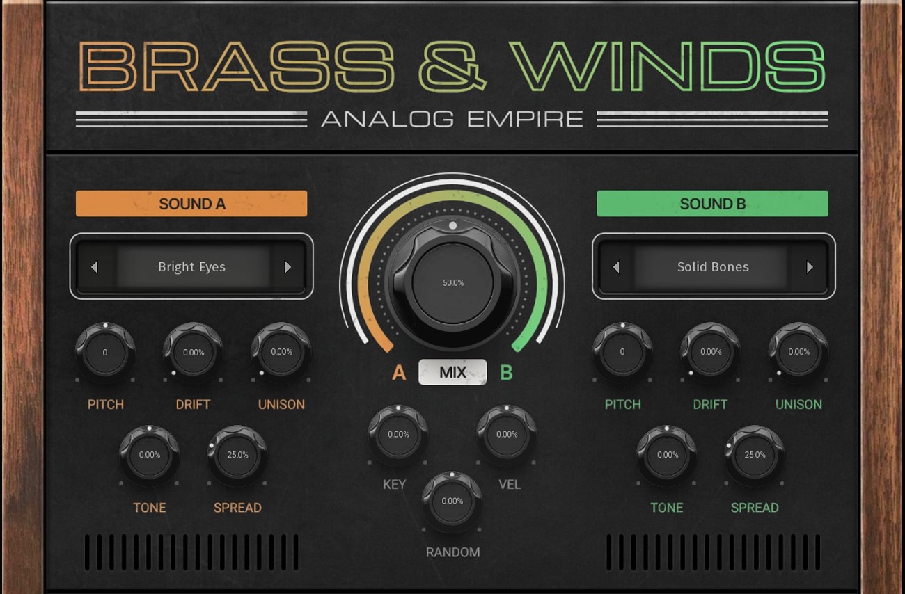Analog Empire Brass and Winds GUI