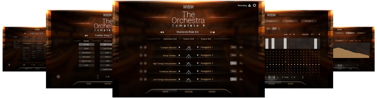 The Orchestra Complete 4 GUI Screens