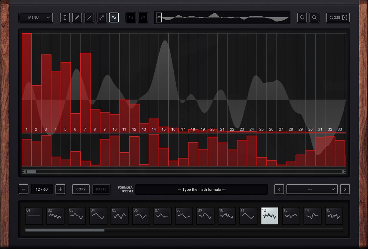 Wavetable editor