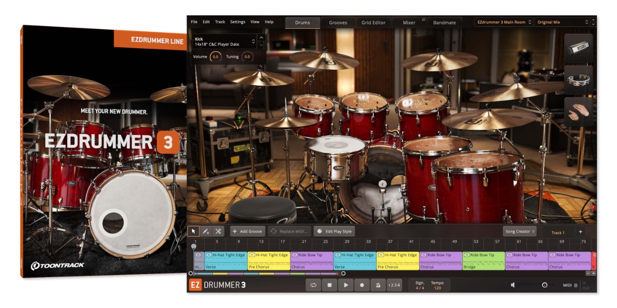 Toontrack EZdrummer 3 Banner