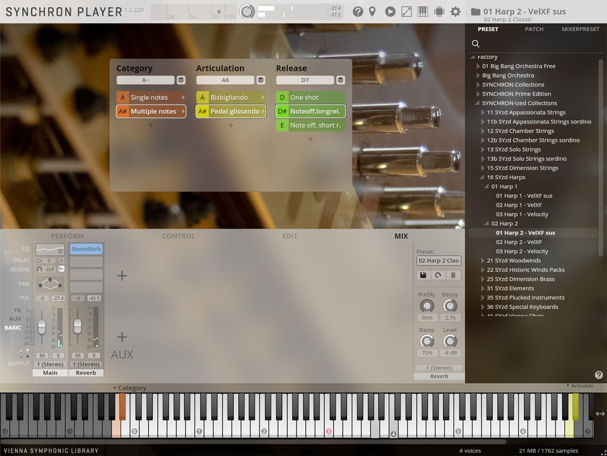 Synchron-ized Harps GUI