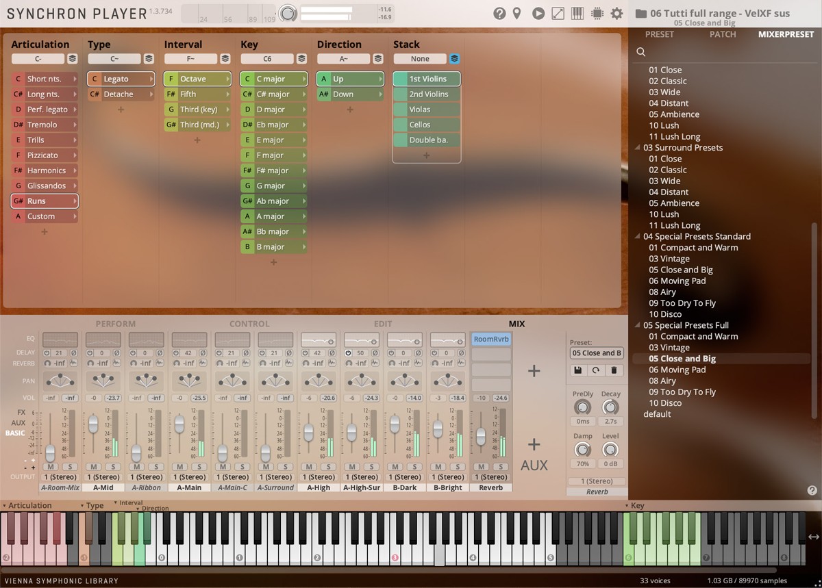 Duality Strings GUI 2 Tutti Runs Mixer